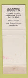 Matchbook Cover - Rocky's Bar Pasadena CA WEAR