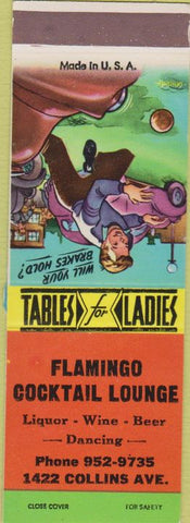 Matchbook Cover - Flamington Cocktail Lounge SAMPLE