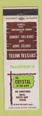 Matchbook Cover - Crystal Motel Red Bluff CA