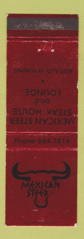 Matchbook Cover - Mexican Steer Steak House Buffalo WY WEAR