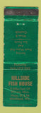 Matchbook Cover - Hillside Fish House Marshland WI WORN