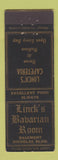 Matchbook Cover - Linck's Barbarian Room Restaurant Chicago IL WEAR
