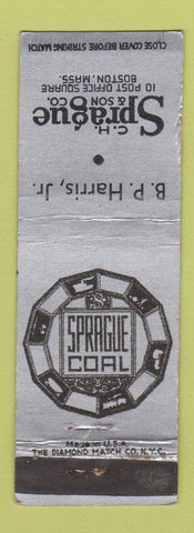 Matchbook Cover - CH Sprague Coal Boston MA WEAR