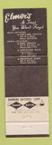 Matchbook Cover - Elmer's Pancake House Steaks Portland OR WEAR
