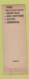 Matchbook Cover - Knapp Wire Fence Cleveland OH SAMPLE