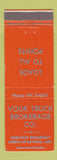 Matchbook Cover - Your Truck Brokerage North Little Rock AR