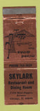 Matchbook Cover - Skylark Restaurant Chicago IL