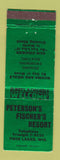 Matchbook Cover - Peterson's Fischer's Resort Twin Lakes WI WEAR