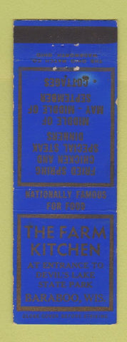 Matchbook Cover - The Farm Kitchen Baraboo WI