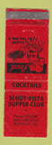 Matchbook Cover - Schuy Vista Supper Club Rushville IL WEAR