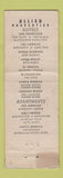 Matchbook Cover - Plaza Hotel San Francisco CA WORN