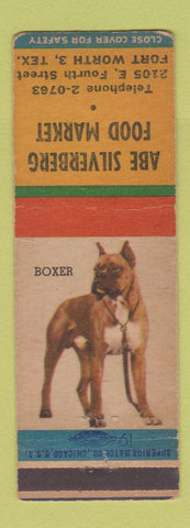 Matchbook Cover - Abe Silverberg Food Market Fort Worth TX Boxer