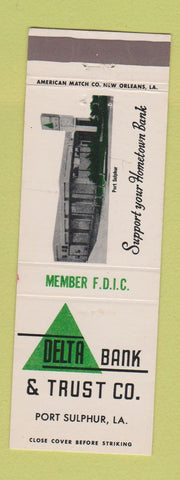 Matchbook Cover - Delta Bank and Trust Port Sulphur LA