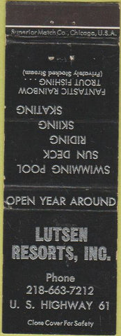 Matchbook Cover - Lutsen Resorts Lutsen MN?