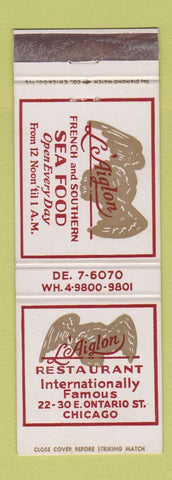 Matchbook Cover - Le'Aiglon Restaurant Chicago IL