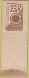 Matchbook Cover - Atlas Cements DP Adair WEAR