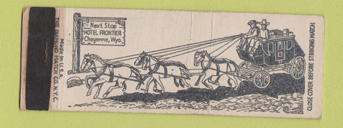 Matchbook Cover - Hotel Frontier Cheyenne WY WEAR Full Length