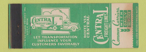 Matchbook Cover - Central Freight Lines Trucking WEAR