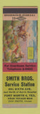Matchbook Cover - Smith Bros Service oil gas Fort Worth TX