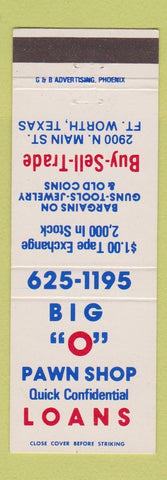 Matchbook Cover - Big O Pawn Shop Fort Worth TX
