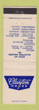 Matchbook Cover - Clayton House Arlington Denton Dallas Fort Worth TX Peoria IL