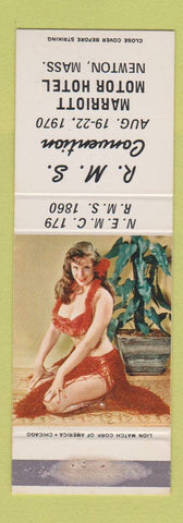 Matchbook Cover - RMS Convention 1970 Newton MA pinup WEAR