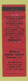 Matchbook Cover - Union Waadding Company Pawtucker RI WEAR