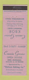 Matchbook Cover - Connie Green KBOR Women's News Brownsville TX