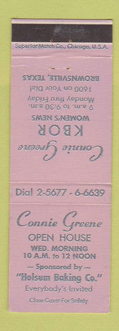 Matchbook Cover - Connie Green KBOR Women's News Brownsville TX
