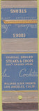 Matchbook Cover - Cook's Cocktails Los Angeles CA MISCUT