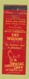 Matchbook Cover - Universal Cafe San Francisco CA WORN