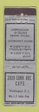 Matchbook Cover - 2929 Connecticut Ave Cafe Washington DC WEAR