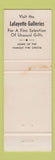 Matchbook Cover - Lafayette House Foxboro MA WEAR