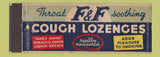 Matchbook Cover - F&F Coucgh Lozenges Drops Full Length