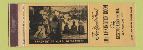 Matchbook Cover - Kentuckian Hotel Lexington KY