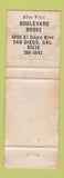 Matchbook Cover - Otento Book Store San Diego CA WEAR