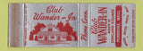 Matchbook Cover - Club Waner In Pembroke MA