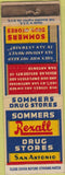 Matchbook Cover - Rexall Drugs San Antonio TX