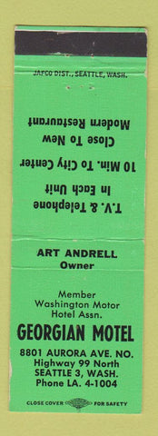 Matchbook Cover - Georgian Motel Seattle WA