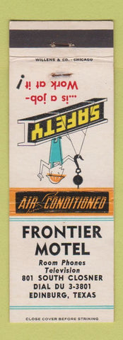 Matchbook Cover - Frontier Motel Edinburg TX