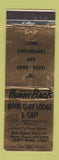 Matchbook Cover - Book Cliff Lodge Cafe Green River UT WEAR