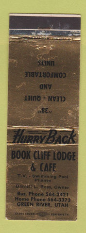 Matchbook Cover - Book Cliff Lodge Cafe Green River UT WEAR