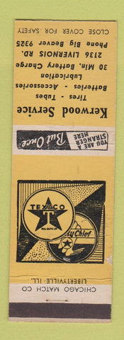 Matchbook Cover - Kerwood Texaco oil gas Clawson? MI