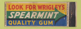 Matchbook Cover - Wrigley's Spearmint Gum  Full Length