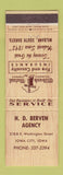 Matchbook Cover - HD Berven Insurance Iowa City IA Milbank Mutual