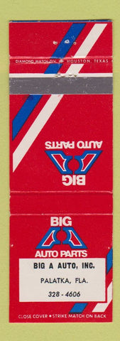 Matchbook Cover - Big A Auto Parts Palatka FL