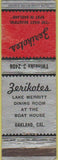 Matchbook Cover - Zerikotes Oakland CA WORN