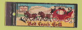 Matchbook Cover - Red Coach Grill Boston Saugus Wayland Hingham MA