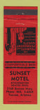Matchbook Cover - Sunset Motel Tucson AZ