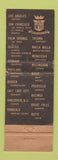 Matchbook Cover - Olympic Hotel Seattle WA